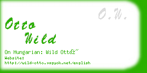 otto wild business card